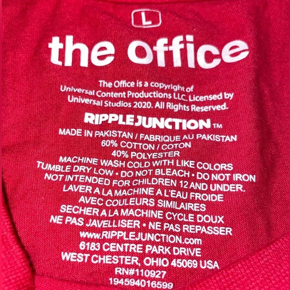 Fact: X-Mas Is Here Dwight The Office T-Shirt Size L Ripple Junction Christmas - Picture 3 of 6